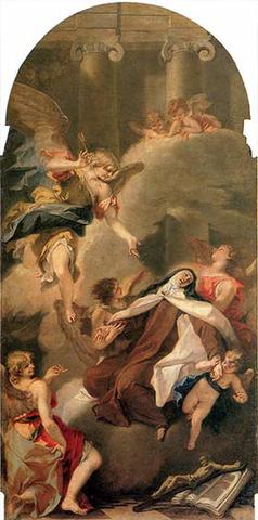 Ecstasy of St. Teresa, S. Ricci (1727)